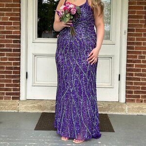 Prom Dress Beaded size 18